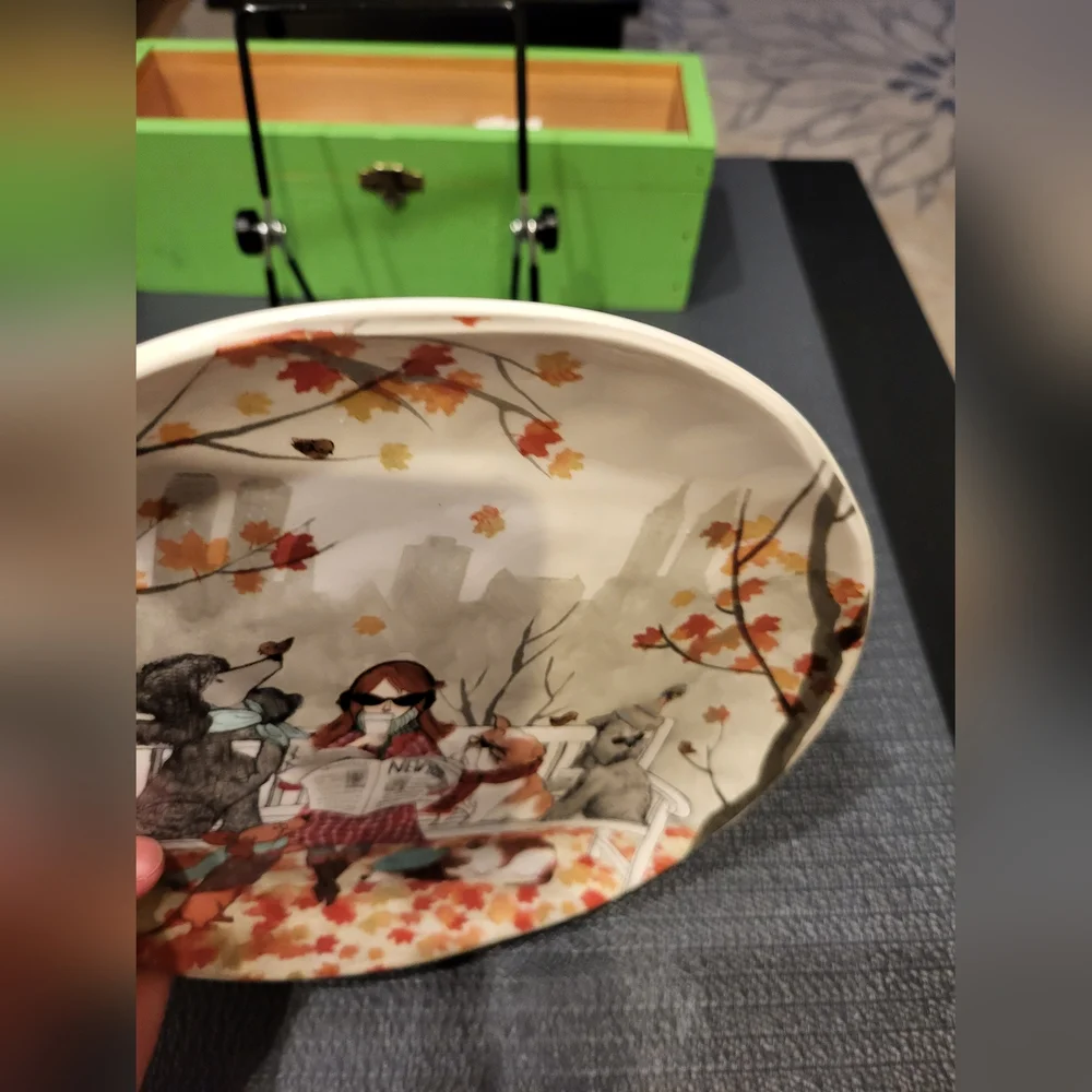 Pier 1 Imports Lazy Sunday Salad Plate.